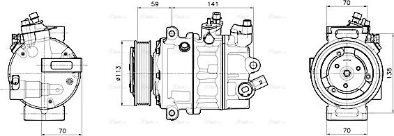 Ava Quality Cooling VNAK446 - Compresseur, climatisation cwaw.fr