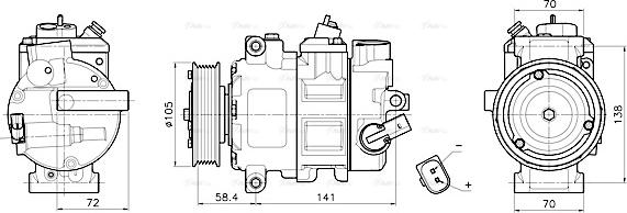 Ava Quality Cooling VNAK447 - Compresseur, climatisation cwaw.fr