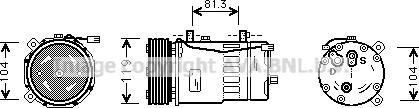 Ava Quality Cooling VNAK046 - Compresseur, climatisation cwaw.fr