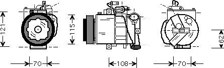 Ava Quality Cooling VNAK064 - Compresseur, climatisation cwaw.fr