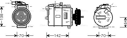 Ava Quality Cooling VNAK087 - Compresseur, climatisation cwaw.fr