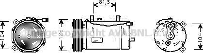 Ava Quality Cooling VNK164 - Compresseur, climatisation cwaw.fr