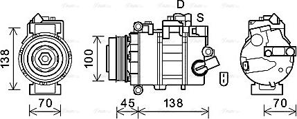 Ava Quality Cooling VNAK384 - Compresseur, climatisation cwaw.fr