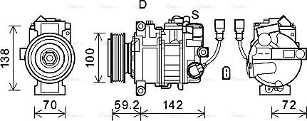 Ava Quality Cooling VNAK385 - Compresseur, climatisation cwaw.fr