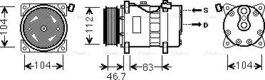 Ava Quality Cooling VNAK288 - Compresseur, climatisation cwaw.fr