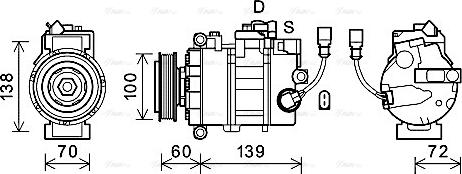 Ava Quality Cooling VNK382 - Compresseur, climatisation cwaw.fr