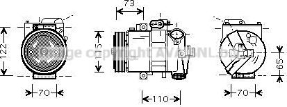 Ava Quality Cooling VNK240 - Compresseur, climatisation cwaw.fr