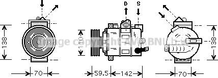 Ava Quality Cooling VNK258 - Compresseur, climatisation cwaw.fr