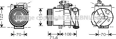 Ava Quality Cooling VNK257 - Compresseur, climatisation cwaw.fr