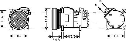 Ava Quality Cooling VNK281 - Compresseur, climatisation cwaw.fr