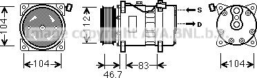 Ava Quality Cooling VNK288 - Compresseur, climatisation cwaw.fr