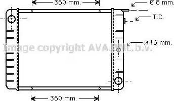 Ava Quality Cooling VO 2050 - Radiateur, refroidissement du moteur cwaw.fr