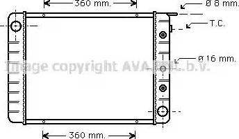 Ava Quality Cooling VO 2051 - Radiateur, refroidissement du moteur cwaw.fr