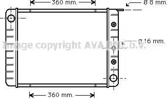 Ava Quality Cooling VO 2003 - Radiateur, refroidissement du moteur cwaw.fr