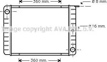 Ava Quality Cooling VO 2002 - Radiateur, refroidissement du moteur cwaw.fr