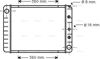 Ava Quality Cooling VO 2039 - Radiateur, refroidissement du moteur cwaw.fr