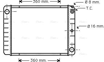 Ava Quality Cooling VO 2027 - Radiateur, refroidissement du moteur cwaw.fr