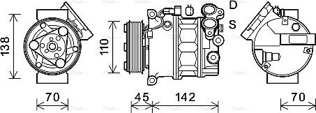 Ava Quality Cooling VOAK192 - Compresseur, climatisation cwaw.fr