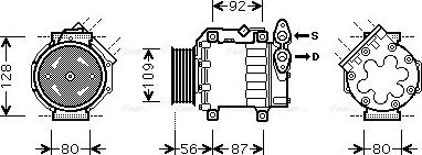 Ava Quality Cooling VOAK188 - Compresseur, climatisation cwaw.fr