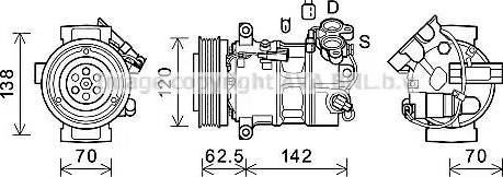 Ava Quality Cooling VOK191 - Compresseur, climatisation cwaw.fr