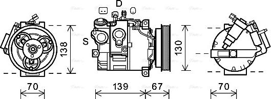 Ava Quality Cooling VOK167 - Compresseur, climatisation cwaw.fr