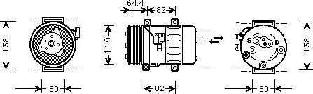 Ava Quality Cooling VO K113 - Compresseur, climatisation cwaw.fr