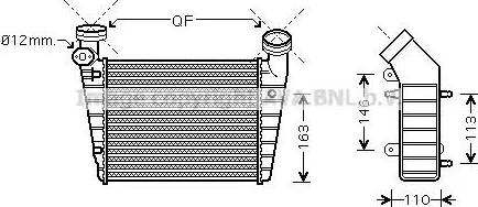 Ava Quality Cooling VW 4216 - Intercooler, échangeur cwaw.fr