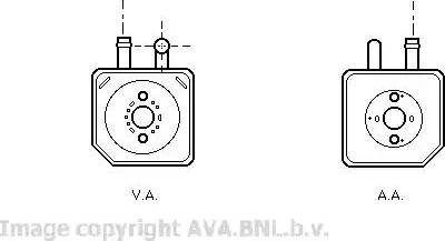 Ava Quality Cooling VW 3082 - Radiateur d'huile cwaw.fr