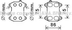 Ava Quality Cooling VW3388 - Radiateur d'huile cwaw.fr