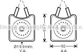 Ava Quality Cooling VW3215 - Radiateur d'huile cwaw.fr