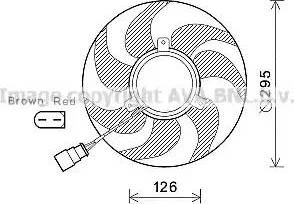 Ava Quality Cooling VW7536 - Ventilateur, refroidissement du moteur cwaw.fr