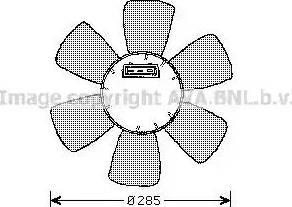 Ava Quality Cooling VW7523 - Ventilateur, refroidissement du moteur cwaw.fr