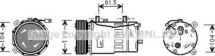 Ava Quality Cooling VWAK046 - Compresseur, climatisation cwaw.fr