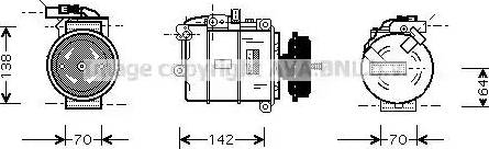 Ava Quality Cooling VWAK087 - Compresseur, climatisation cwaw.fr