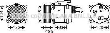 Ava Quality Cooling VWAK303 - Compresseur, climatisation cwaw.fr