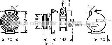 Ava Quality Cooling VWK298 - Compresseur, climatisation cwaw.fr