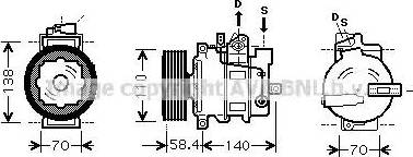 Ava Quality Cooling VWAK265 - Compresseur, climatisation cwaw.fr