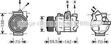 Ava Quality Cooling VWAK220 - Compresseur, climatisation cwaw.fr