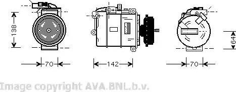 Ava Quality Cooling VWK087 - Compresseur, climatisation cwaw.fr