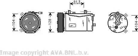 Ava Quality Cooling VW K164 - Compresseur, climatisation cwaw.fr