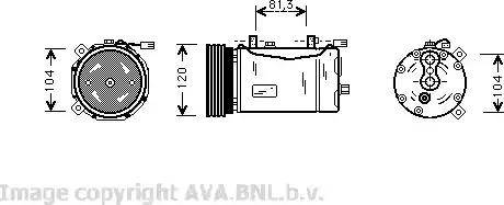 Ava Quality Cooling VW K172 - Compresseur, climatisation cwaw.fr