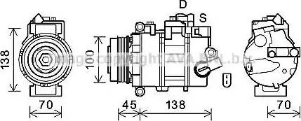 Ava Quality Cooling VWK384 - Compresseur, climatisation cwaw.fr