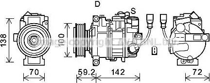 Ava Quality Cooling VWK385 - Compresseur, climatisation cwaw.fr