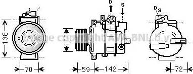 Ava Quality Cooling VWK380 - Compresseur, climatisation cwaw.fr