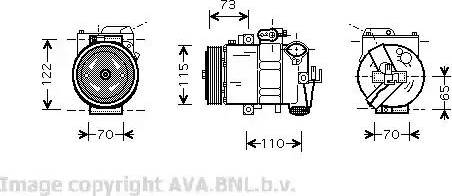 Ava Quality Cooling VW K240 - Compresseur, climatisation cwaw.fr