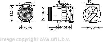 Ava Quality Cooling VW K257 - Compresseur, climatisation cwaw.fr