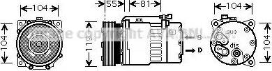 Ava Quality Cooling VW K270 - Compresseur, climatisation cwaw.fr