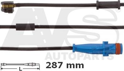 AVS Autoparts 340655 - Contact d'avertissement, usure des plaquettes de frein cwaw.fr