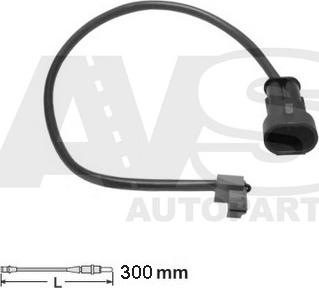 AVS Autoparts 340310 - Contact d'avertissement, usure des plaquettes de frein cwaw.fr