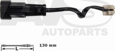 AVS Autoparts 340313 - Contact d'avertissement, usure des plaquettes de frein cwaw.fr